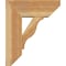 Ekena Millwork Funston Slat Rough Sawn Bracket w/ Offset Brace, Western Red Cedar, 8"W x 20"D x 24"H BKT0806X20X24FST06RWR - alternate 3